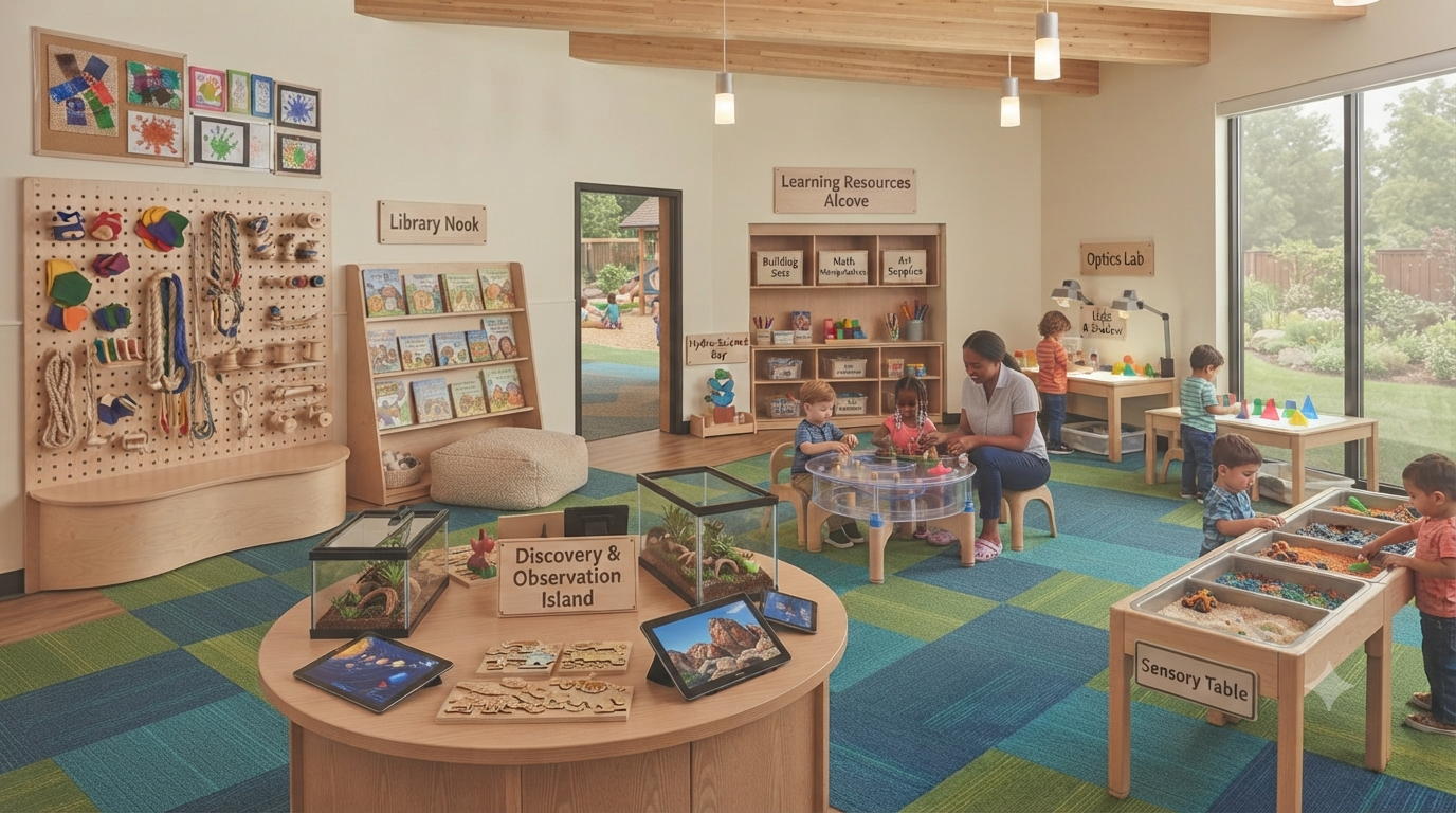 Activity room for group sessions